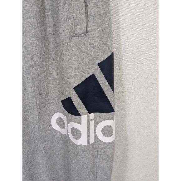 Adidas Essentials Performance Logo Track Pants Cuffed Gray Men's Size Large - Picture 5 of 14